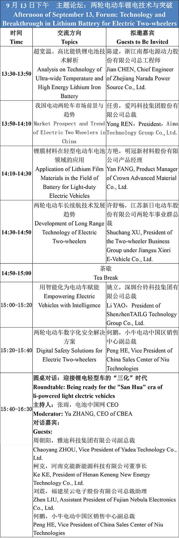 日程安排-2021輕型電動車用鋰電池技術(shù)及應(yīng)用交流會