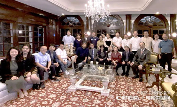 動力電池應用分會商務考察團一行，應邀參加中國菲律賓商會會長David Lim舉辦的企業家聚會